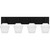 Quoizel Nielson Four Light Bath in Matte Black - NIE8629MBK