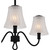 Quoizel McKinney Three Light Chandelier in Matte Black - MCK5022MBK