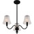 Quoizel McKinney Three Light Chandelier in Matte Black - MCK5022MBK