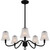 Quoizel McKinney Five Light Chandelier in Matte Black - MCK5030MBK