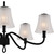 Quoizel McKinney Five Light Chandelier in Matte Black - MCK5030MBK