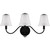 Quoizel McKinney Three Light Bath in Matte Black - MCK8623MBK