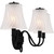 Quoizel McKinney Three Light Bath in Matte Black - MCK8623MBK