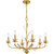 Quoizel Maria Six Light Chandelier in Gold Leaf - MAA5027GFL