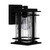 Quoizel McAlister One Light Outdoor Wall Mount in Earth Black - MCL8405EK