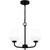 Quoizel Nielson Three Light Pendant in Matte Black - NIE2817MBK