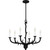 Quoizel Oakley Six Light Chandelier in Earth Black - OAK5025EK