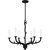 Quoizel Oakley Six Light Chandelier in Earth Black - OAK5025EK
