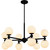 Quoizel Elser 12 Light Chandelier in Matte Black - PCELS5031MBK