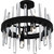 Quoizel Regal Eight Light Semi Flush Mount in Matte Black - PCRGL1716MBK