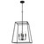 Quoizel Prescott Four Light Pendant in Matte Black - PRC2818MBK