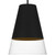 Quoizel Peregrine One Light Pendant in Brushed Black - PRG1514BBK Quoizel Peregrine One Light Pendant in Brushed Black - PRG1514BBK