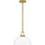 Quoizel Quoizel Pendant One Light Pendant in Brushed Gold - QP6217BRG