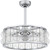 Quoizel Terrarock Four Light Fan Light in Polished Chrome - TRK3123C