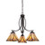 Quoizel Asheville Three Light Chandelier in Valiant Bronze - TFAS5003VA