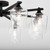 Quorum Veno Eight Light Ceiling Mount in Matte Black - 358-8-59