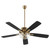 Quorum Ovation 52"Ceiling Fan in Aged Brass - 4525-2280