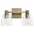 Quorum Relo Two Light Vanity in Dark Brass - 515-2-81