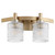 Quorum Stadium Two Light Vanity in Aged Brass - 5184-2-80