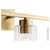 Quorum Ladin Four Light Vanity in Aged Brass w/ Clear Fluted Glass - 501-4-280