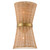Quorum Fairview Two Light Wall Sconce in Brushed Brass - 5123-47