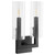 Quorum Harbin Two Light Wall Mount in Textured Black - 5277-2-69