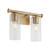 Quorum Mercier Two Light Vanity in Aged Brass - 541-2-80 Quorum Mercier Two Light Vanity in Aged Brass - 541-2-80