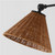Quorum Wicker One Light Wall Mount in Matte Black - 5393-59