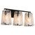 Quorum Prestige Three Light Vanity in Matte Black - 5575-3-59