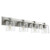 Quorum 5369 Vanities Four Light Vanity in Satin Nickel w/ Clear/Seeded - 5369-4-265