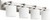 Quorum 5369 Vanities Four Light Vanity in Satin Nickel - 5369-4-65