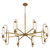 Quorum Whitmire Eight Light Chandelier in Brushed Brass - 6015-8-47