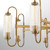 Quorum Whitmire Eight Light Chandelier in Brushed Brass - 6015-8-47