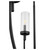 Quorum Ladin Eight Light Chandelier in Textured Black w/ Clear Fluted Glass - 601-8-69