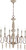 Quorum La Maison Six Light Chandelier in Manchester Grey w/ Rust Accents - 6052-6-156