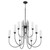 Quorum Jerome Nine Light Chandelier in Matte Black - 6024-9-59