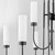 Quorum Jerome Nine Light Chandelier in Matte Black - 6024-9-59