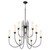 Quorum Jerome Nine Light Chandelier in Matte Black - 6024-9-59