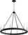 Quorum Aura 12 Light Chandelier in Textured Black - 611-12-69