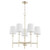 Quorum Belshaw Five Light Chandelier in Aged Silver Leaf - 624-5-60