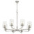 Quorum Goodwin Eight Light Chandelier in Satin Nickel - 6204-8-65