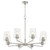 Quorum Goodwin Eight Light Chandelier in Satin Nickel - 6204-8-65