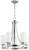 Quorum Lancaster Five Light Chandelier in Satin Nickel - 6207-5-65
