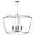 Quorum Mantle Six Light Pendant in Matte Black - 6412-6-59