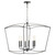 Quorum Mantle Six Light Pendant in Matte Black - 6412-6-59