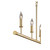 Quorum Harmony Five Light Chandelier in Aged Brass - 647-5-80