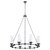 Quorum Lee Boulevard Eight Light Chandelier in Matte Black - 667-8-59
