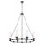 Quorum Lee Boulevard Eight Light Chandelier in Matte Black - 667-8-59
