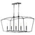Quorum Mantle Five Light Chandelier in Matte Black - 6512-5-59