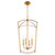 Quorum Mantle Four Light Entry in Gold Leaf - 6812-4-74